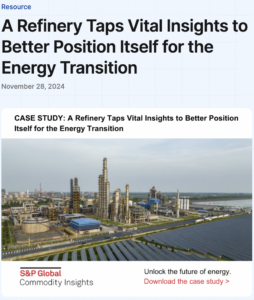 A Refinery Taps Vital Insights to Better Position Itself for the Energy Transition